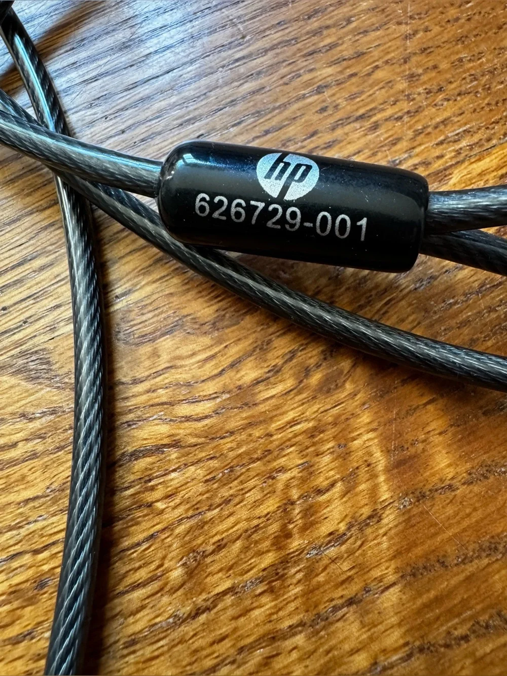 HP Keyed Laptop Security Cable Lock 6 Ft With 2 Keys 626729-001